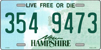 NH license plate 3549473