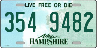 NH license plate 3549482