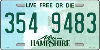 NH license plate 3549483