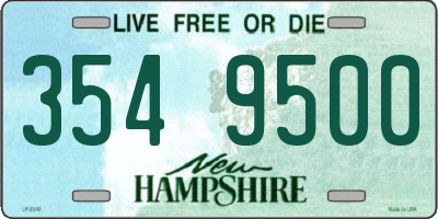 NH license plate 3549500