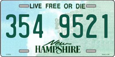 NH license plate 3549521