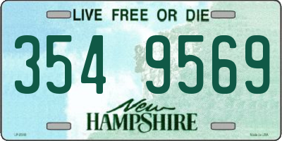 NH license plate 3549569