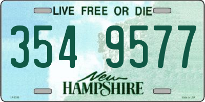 NH license plate 3549577