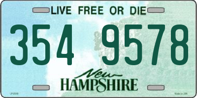 NH license plate 3549578