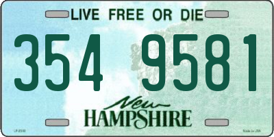 NH license plate 3549581