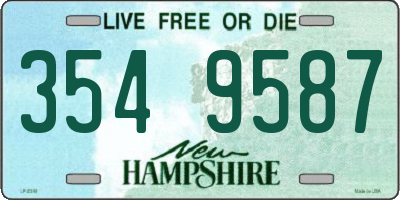 NH license plate 3549587