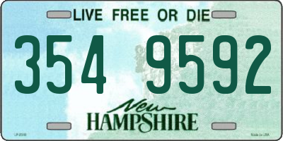 NH license plate 3549592