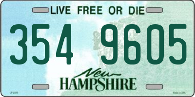 NH license plate 3549605