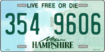 NH license plate 3549606