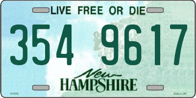 NH license plate 3549617