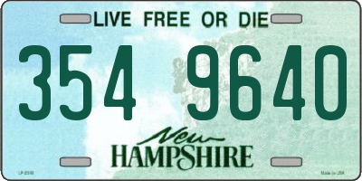 NH license plate 3549640