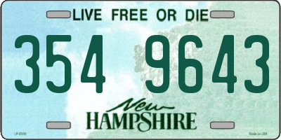 NH license plate 3549643