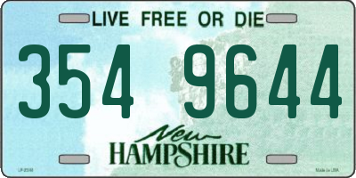 NH license plate 3549644