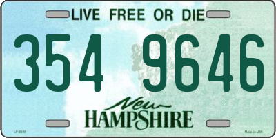NH license plate 3549646