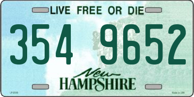 NH license plate 3549652