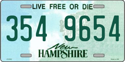 NH license plate 3549654