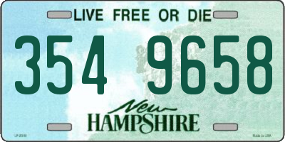 NH license plate 3549658