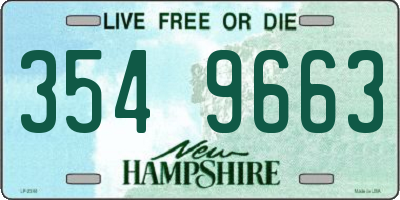 NH license plate 3549663