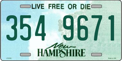 NH license plate 3549671