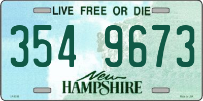 NH license plate 3549673