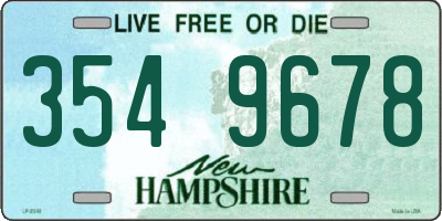 NH license plate 3549678