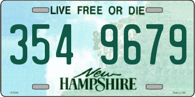 NH license plate 3549679