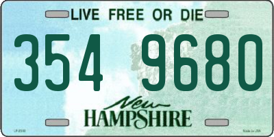 NH license plate 3549680