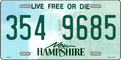 NH license plate 3549685