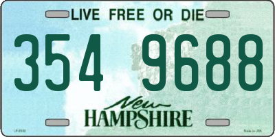 NH license plate 3549688
