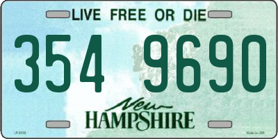 NH license plate 3549690