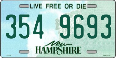 NH license plate 3549693