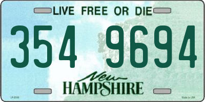 NH license plate 3549694