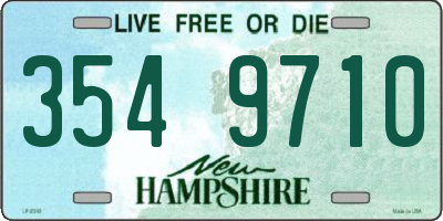 NH license plate 3549710