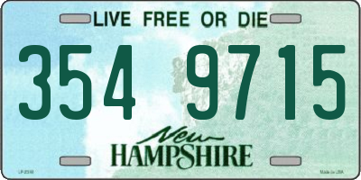 NH license plate 3549715