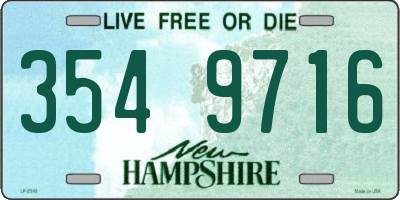 NH license plate 3549716