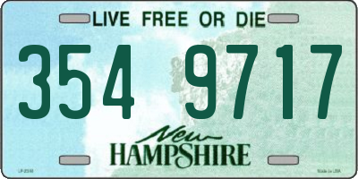 NH license plate 3549717