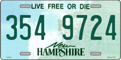 NH license plate 3549724