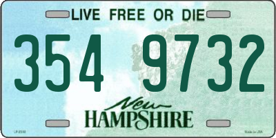 NH license plate 3549732