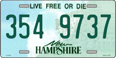 NH license plate 3549737