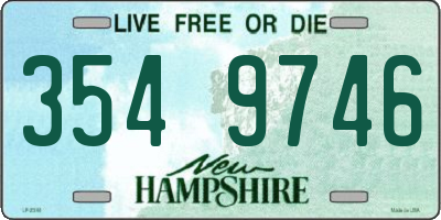 NH license plate 3549746