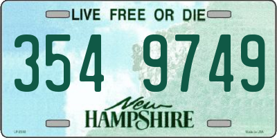 NH license plate 3549749