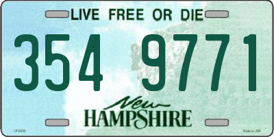 NH license plate 3549771