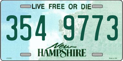 NH license plate 3549773