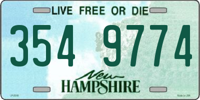 NH license plate 3549774