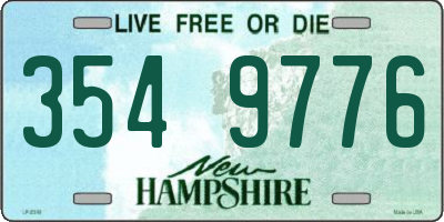 NH license plate 3549776
