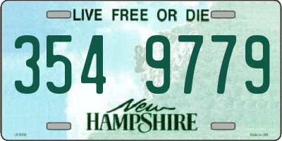 NH license plate 3549779