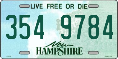 NH license plate 3549784