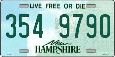 NH license plate 3549790