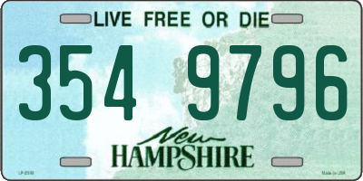 NH license plate 3549796