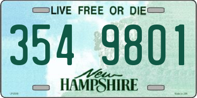 NH license plate 3549801